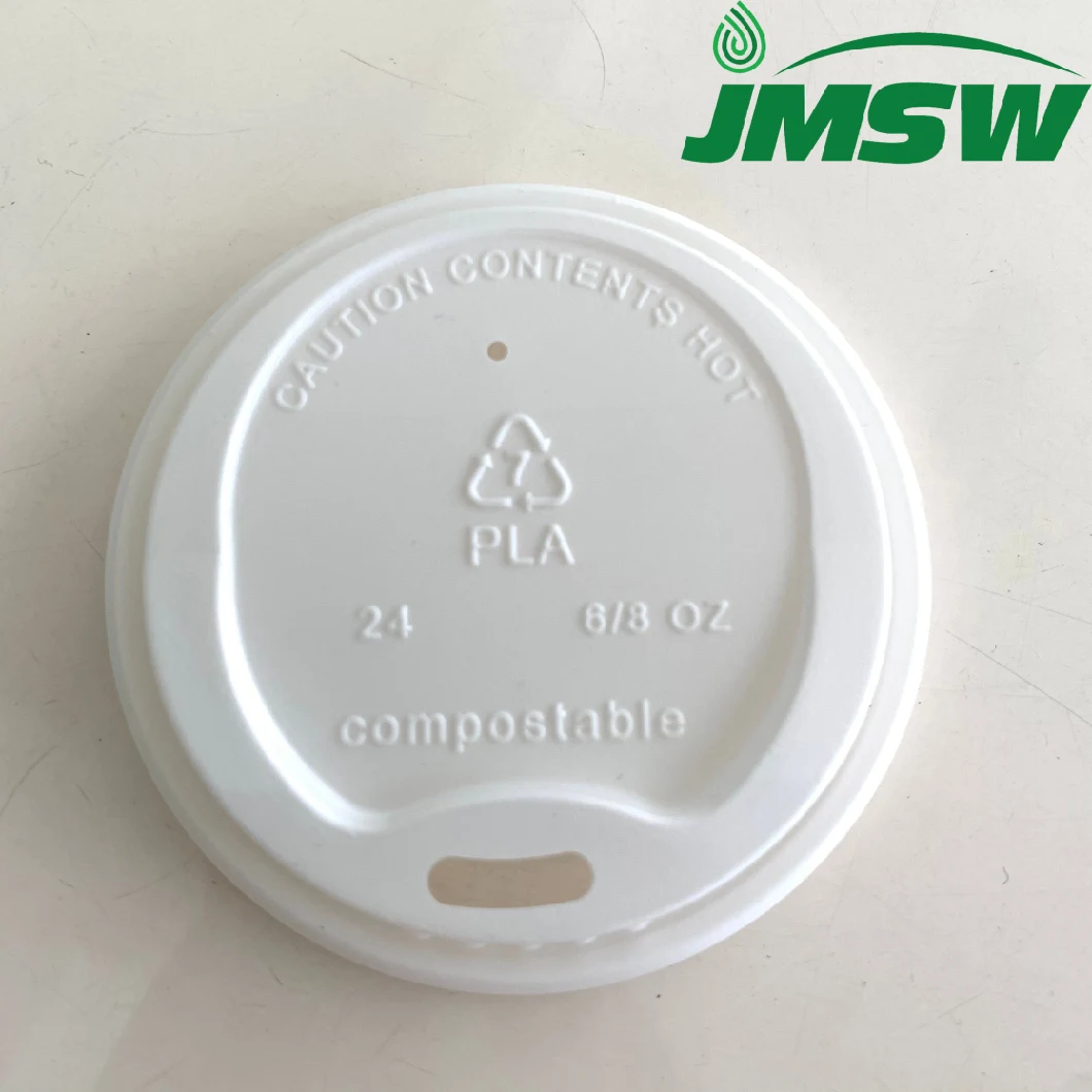 Compostable Eco-Friendly Cpla Cup Lid Cover for Coffee