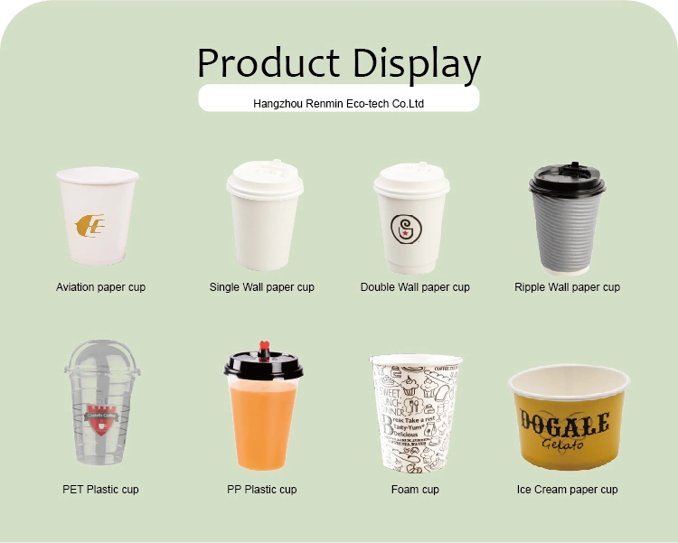 Custom Printed Biodegradable Compostable Coffee Tea Cup PLA Single Wall Paper Cup