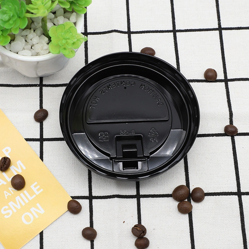 Custom Printed Biodegradable Paper Cup Plastic Lid