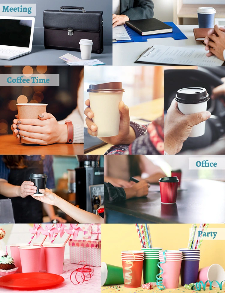 Custom Small Paper Cup Single Wall Cups Wholesale PE Coated Compostable Biodegradable Paper Coffee Cups