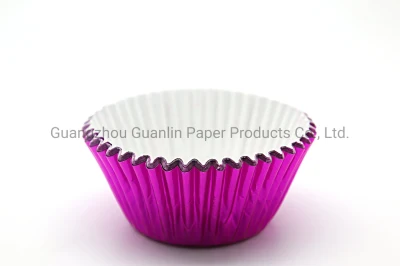Оптовый дизайн печати, ламинированные алюминиевые чашки для выпечки, чашки из бумажной фольги