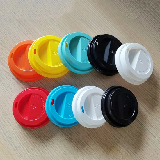 Одноразовые кофейные чашки для горячих напитков на вынос, пластиковая крышка из ПП/ПС, крышки для бумажных стаканчиков
